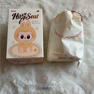Labubu × Pop Mart “Have A Seat” Series – HEHE Character Vinyl Plush (Confirmed)